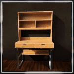 RackNRead Table | Study Working Home Office Desk | Pine Yellow Color