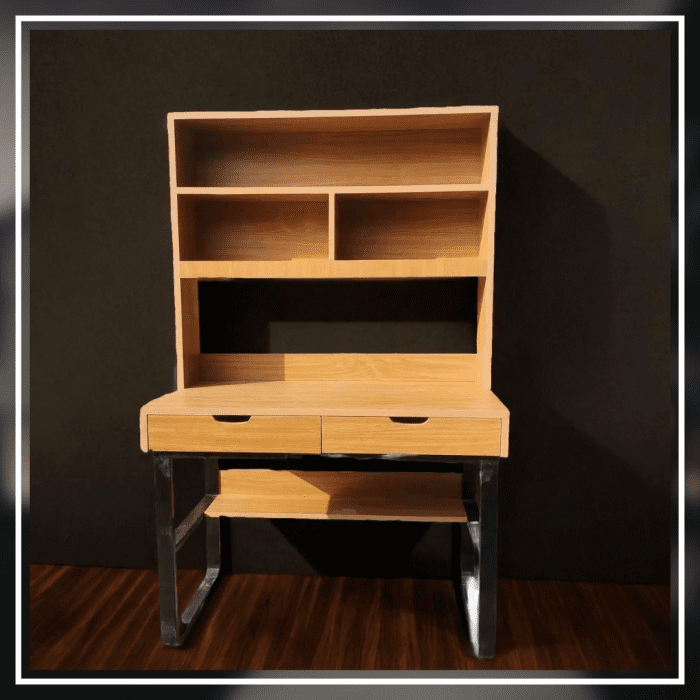 RackNRead Table | Study Working Home Office Desk | Pine Yellow Color - Image 8