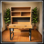 RackNRead Table | Study Working Home Office Desk | Pine Yellow Color - Image 6