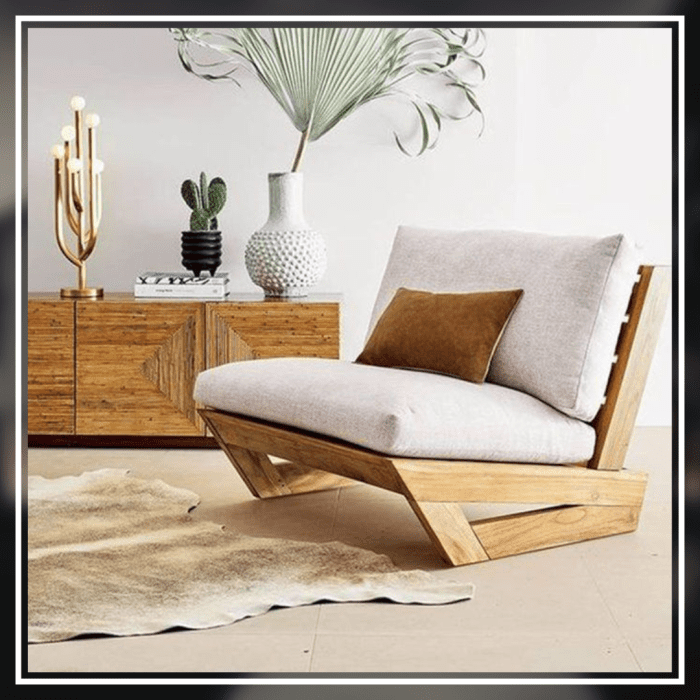 Centura~ Lounge Luxury Chair Made From Teak-Wood - Image 3