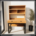 RackNRead Table | Study Working Home Office Desk | Pine Yellow Color - Image 4