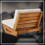 Centura~ Lounge Luxury Chair Made From Teak-Wood - Image 4