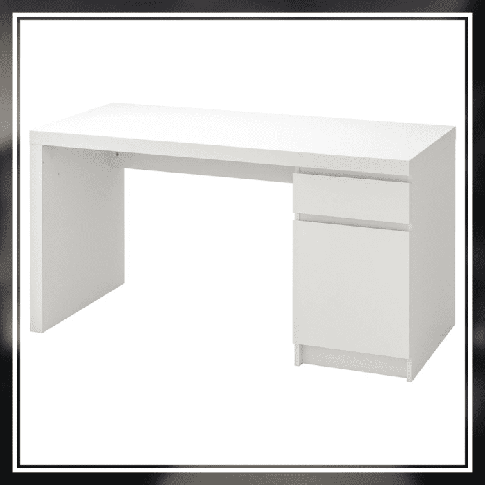 WisdomWorkstation | Study Table With Side Storage Box And Drawer | White - Image 7