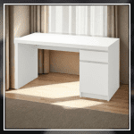 WisdomWorkstation | Study Table With Side Storage Box And Drawer | White - Image 2