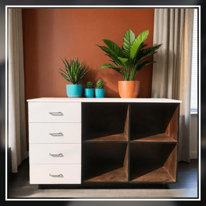 RacknRoll | Modern Home Office Storage Guide | Brown-White | Customization Available - Image 2