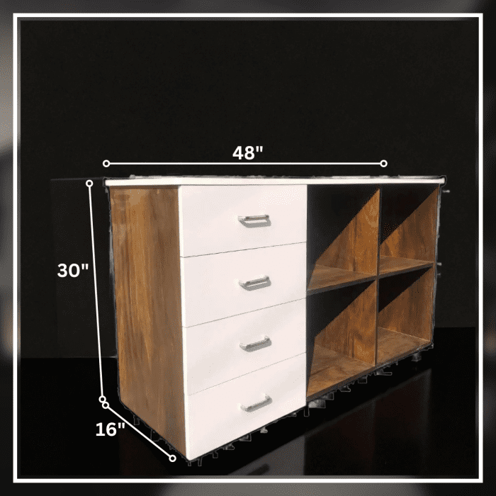 RacknRoll | Modern Home Office Storage Guide | Brown-White | Customization Available - Image 3