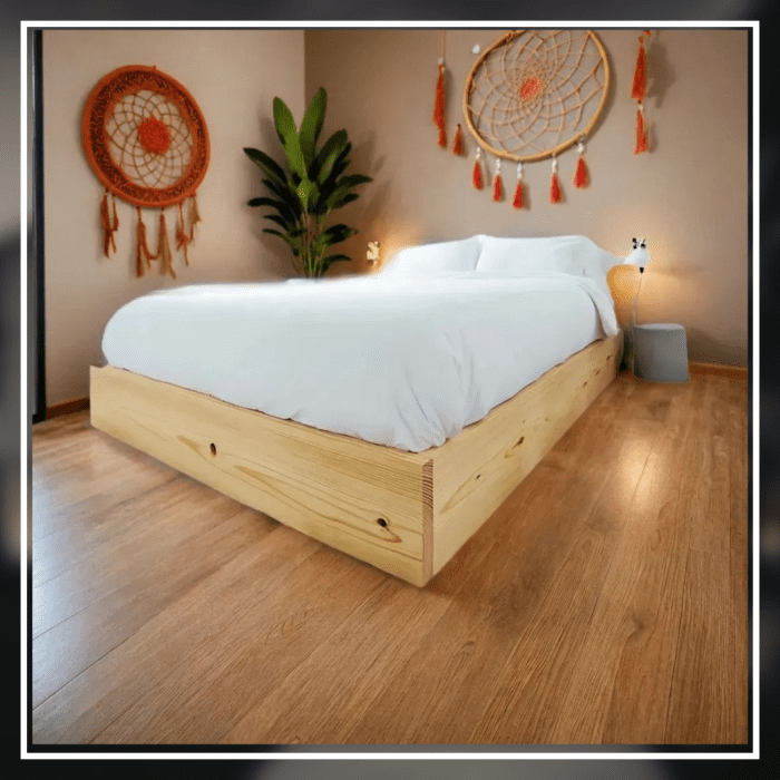 EcoNest~ Platform Bed | Made From High-quality Pine Wood - Image 2