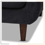 Miracles Couch by Modern Miracles Furniture Hub: Beige, grey, or dark grey linen upholstered sofa and loveseat with walnut wood finish and mid-century aesthetic, ideal for contemporary living rooms in Nepal