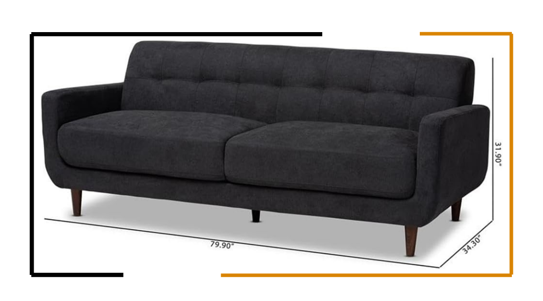 Miracles Couch | HandCrafted Sofa | Customization Available Miracles Couch by Modern Miracles Furniture Hub: Beige, grey, or dark grey linen upholstered sofa and loveseat with walnut wood finish and mid-century aesthetic, ideal for contemporary living rooms in Nepal
