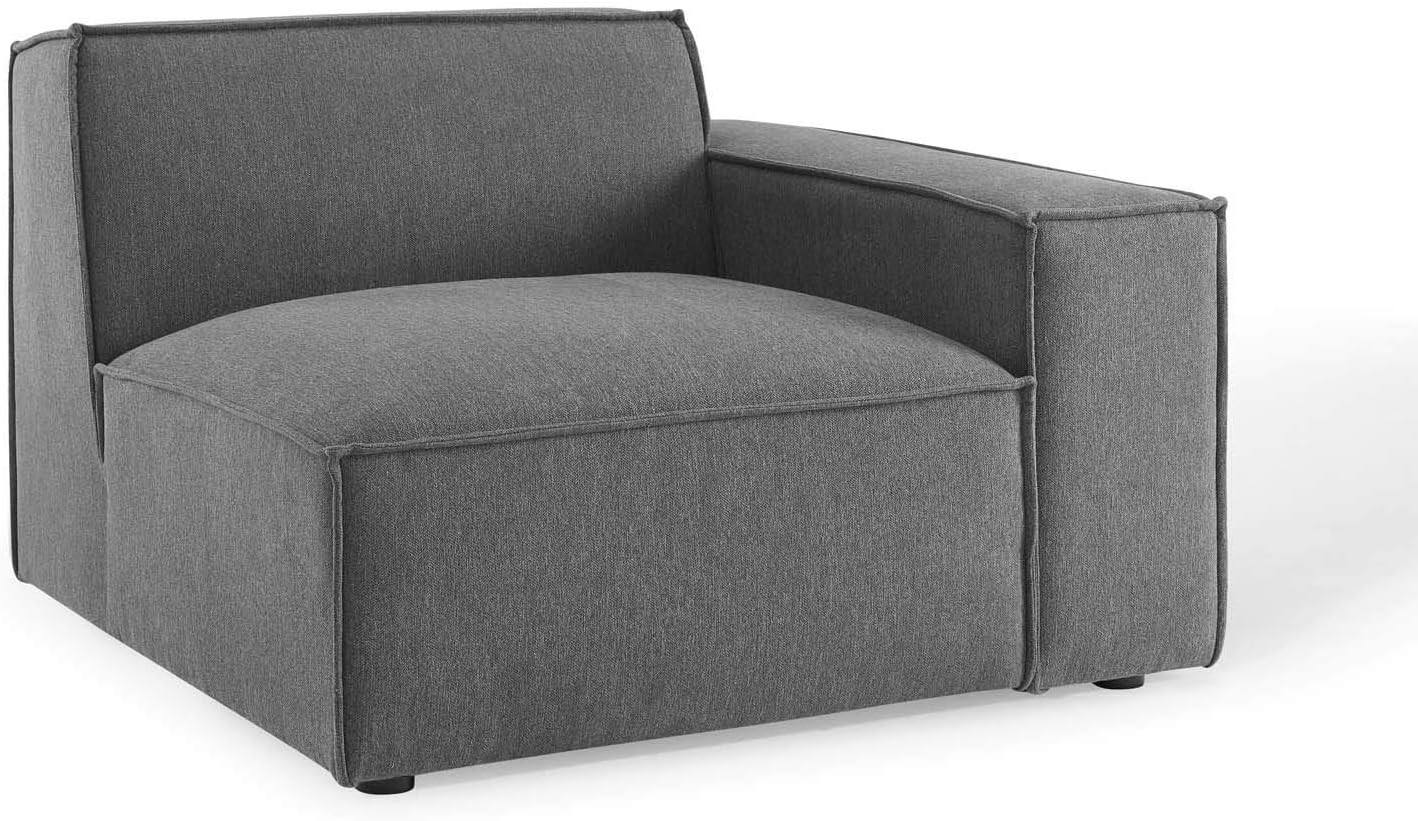 Saathi Sofa Handmade Premium Quality Sofa  Customization Saathi Sofa - a sleek and stylish black L-shaped sectional sofa with wooden legs, perfect for adding comfort and elegance to any living space.