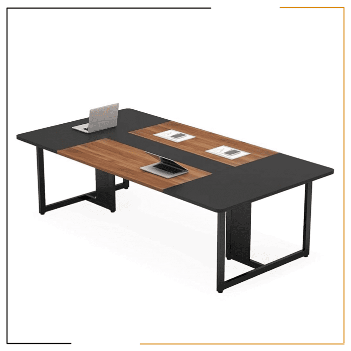 SABHA Meeting Table for offices in Nepal - Large black and brown conference table designed for modern offices