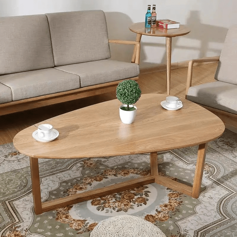 Bring warmth and character to your living room with our wooden coffee tables, enhanced by vibrant accents. Whether it’s colorful inlays or artistic painted designs, these tables are a feast for the eyes and a joy to use.
