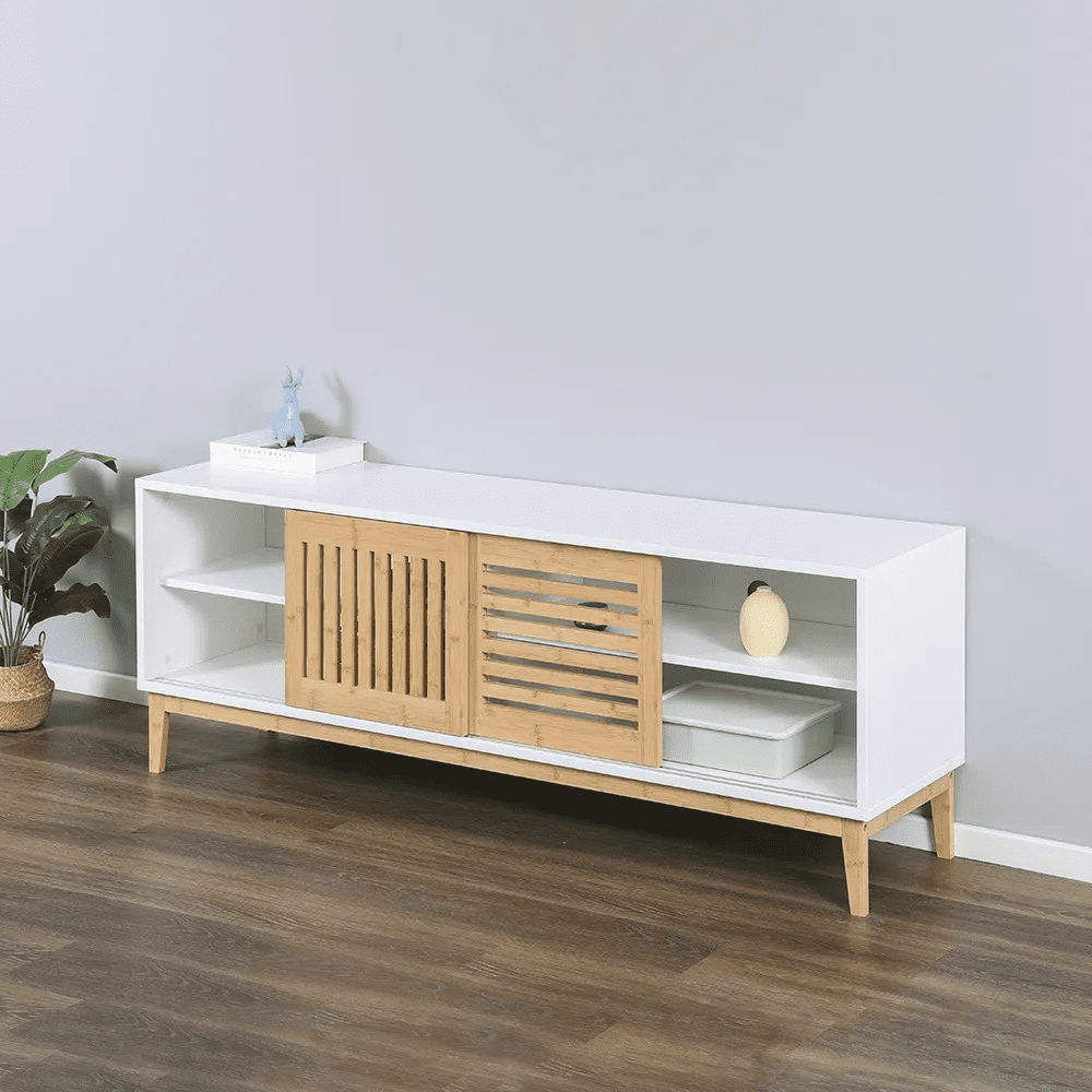 Maximize space without sacrificing style. Our minimalist TV units are designed to keep your living room sleek and organized, even in the coziest of spaces.